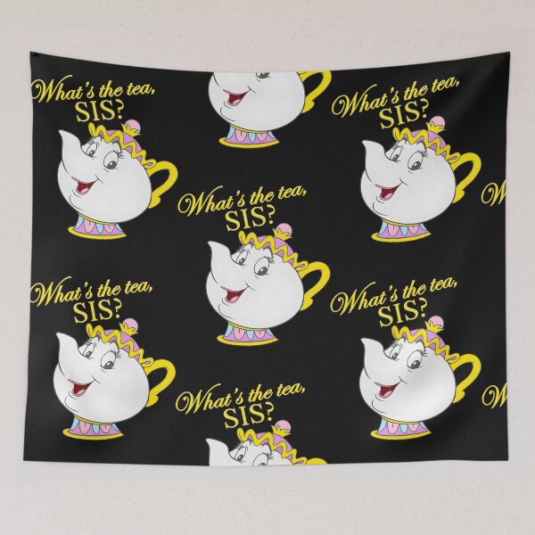 Item preview, What's the Tea, Sis? Funny Teapot Gossip Quote designed and sold by EunHradecky1.