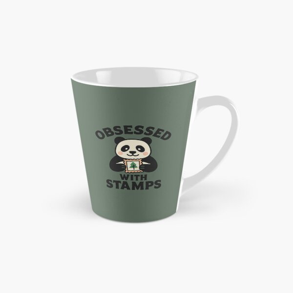 Item preview, Obsessed With Stamps – Cute Panda Stamp Collector Funny Sticker & T-Shirt designed and sold by SnoyTextil.