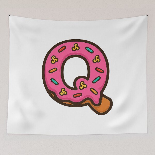 Item preview, Donut Letter Q designed and sold by joshuayule.