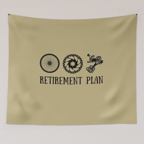 Item preview, Retirement Plan: Ride Forever – Cycling Freedom Tee designed and sold by collectees1.