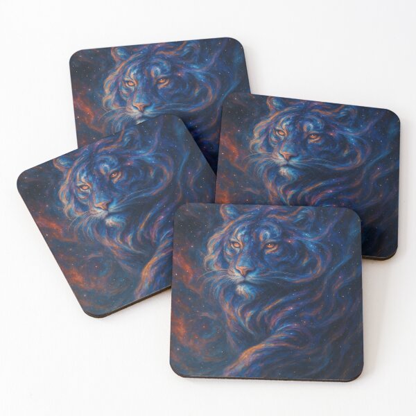 Item preview, Cosmic Abstract Tiger designed and sold by Enchanting Art Vista.