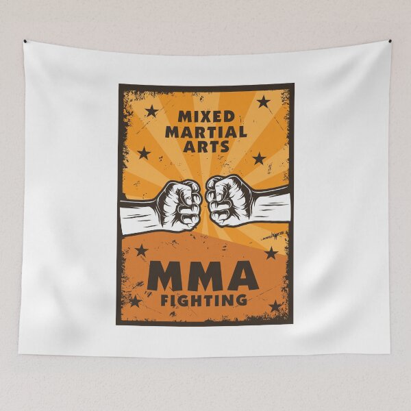 Item preview, Clash of Fists – Minimalist MMA Fighting Art for Fighters & Combat Sports Fans designed and sold by DreamFlux.