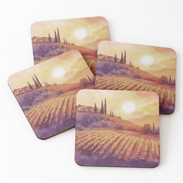 Item preview, Tuscan Sunset Over Golden Vineyards designed and sold by Arcadia World.