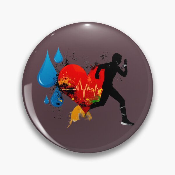Item preview, Run for Your Heart – Bold Fitness Art designed and sold by Ink And Art.