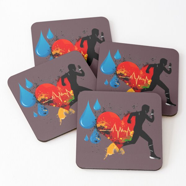 Item preview, Run for Your Heart – Bold Fitness Art designed and sold by Ink And Art.