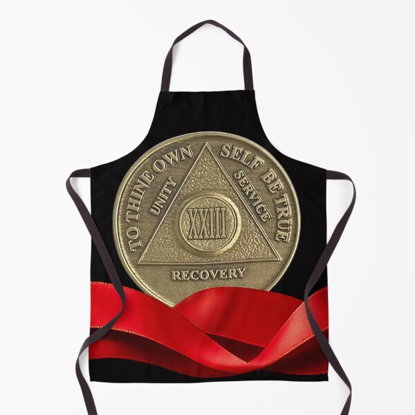 Item preview, 23 Year Recovery Coin Red Ribbon designed and sold by ApexDesigners.