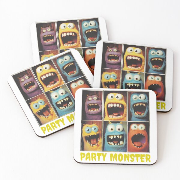 Item preview, Funny Halloween Monsters Photobooth Party – Spooky Cute Puppets designed and sold by RockFireMerch.
