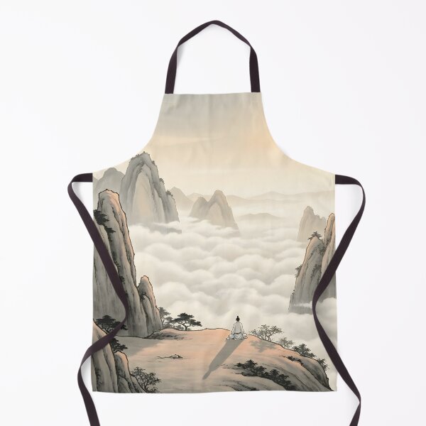 Item preview, Meditating atop a mountaintop at dawn designed and sold by HofTao.