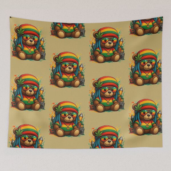 Item preview, Reggae Bear Festival – Cool Music Art for Reggae Lovers designed and sold by TheRamesCo.