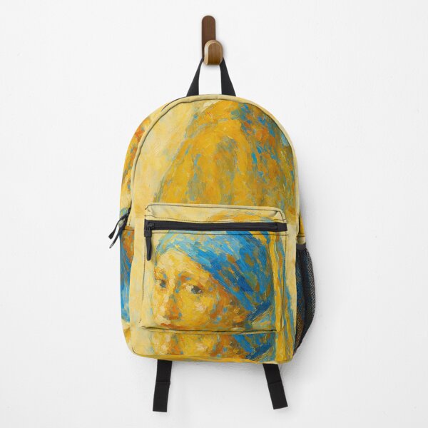 Item preview, Abstract Girl with a Pearl Earring – Modern Brushstroke Art designed and sold by TheAbayArt.