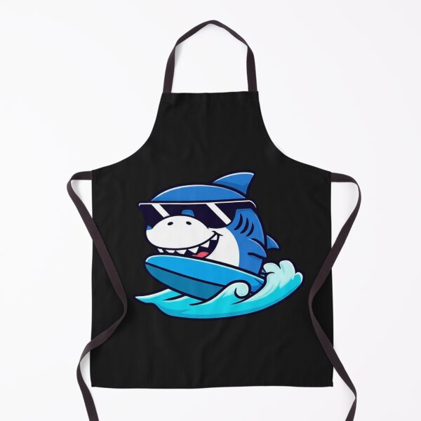 Item preview, Funny Kawaii Chibi Shark Surfer with Sunglasses – Cute Summer Beach Design designed and sold by ColorSplash123.
