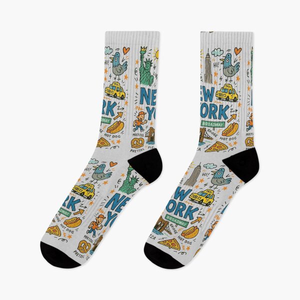 Item preview, New York City Travel Doodle – Cute NYC Aesthetic Art designed and sold by SnapLabDesigns.