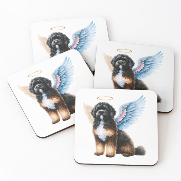 Item preview, Portuguese Water Dog Angel designed and sold by TheAnimalZ00.