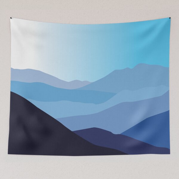 Item preview, Vector Landscape Illustration of Blue Mountains Scenic Background designed and sold by jayson salvador.