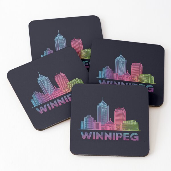 Item preview, Winnipeg Skyline – Minimalist Earthy Travel Souvenir Design designed and sold by Paper Drip.