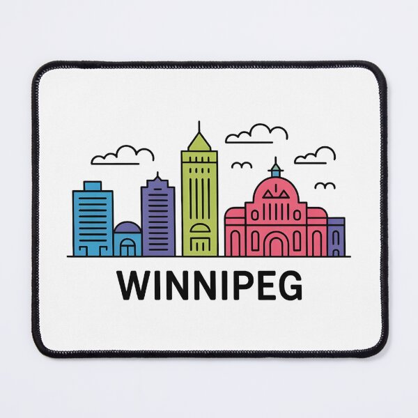 Item preview, Winnipeg Skyline – Minimalist Manitoba Travel Souvenir Design designed and sold by Paper Drip.