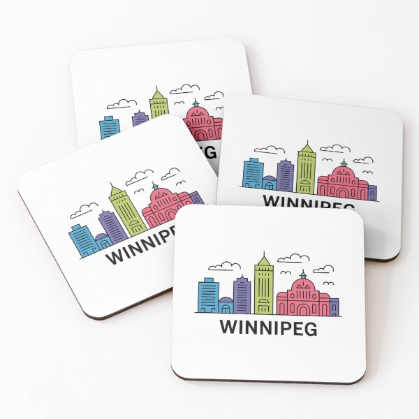 Item preview, Winnipeg Skyline – Minimalist Manitoba Travel Souvenir Design designed and sold by Paper Drip.