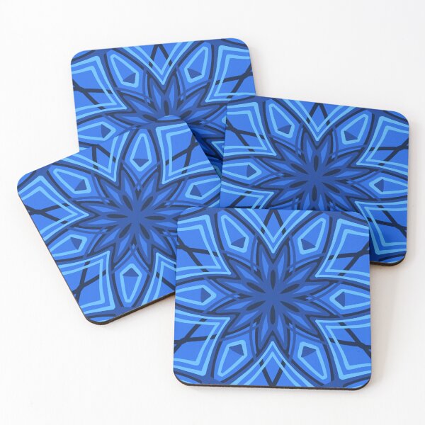Item preview, Elegant Stylized Snowflakes - blue designed and sold by Dawn Anthes.