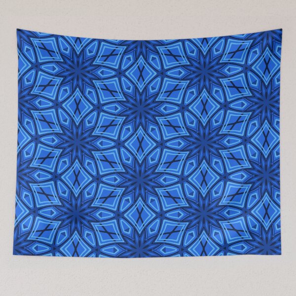 Item preview, Elegant Stylized Snowflakes - blue designed and sold by Dawn Anthes.