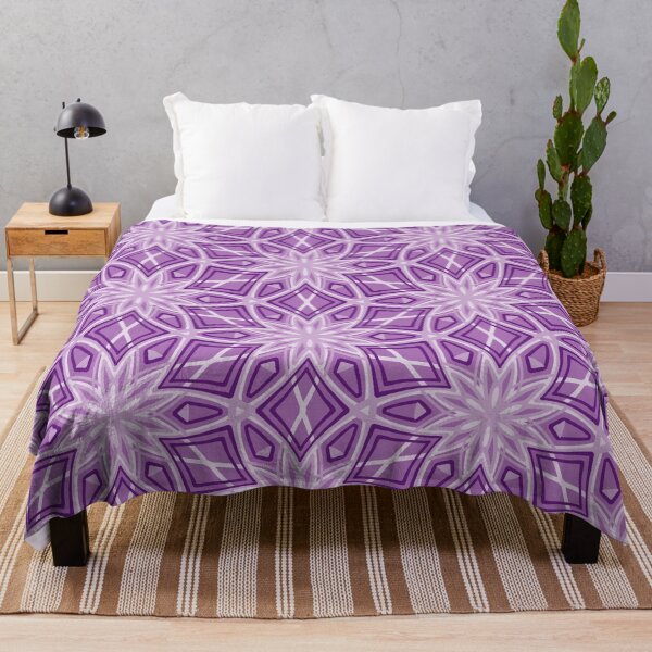 Item preview, Elegant Stylized Snowflakes - light purple designed and sold by Dawn Anthes.