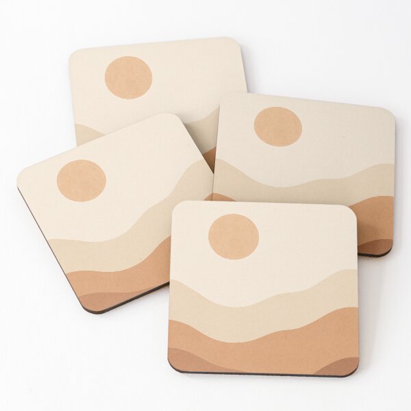 Item preview, Minimalist Sunset – Earth Tone Hills designed and sold by ilkami.