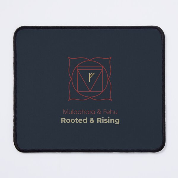 Item preview, Muladhara & Fehu T-Shirt - Rooted & Rising Spiritual Symbol designed and sold by CHAKRUNER.