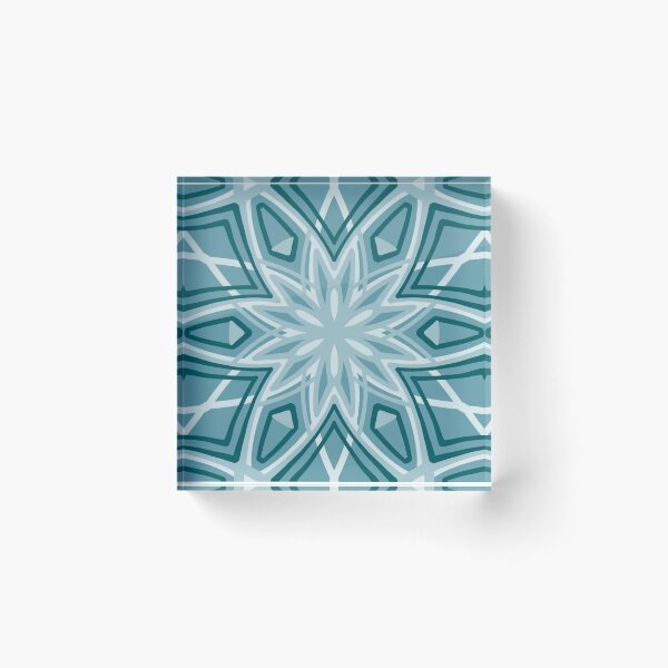 Item preview, Elegant Stylized Snowflakes - light green designed and sold by Dawn Anthes.