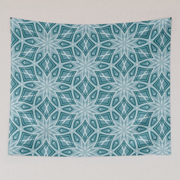 Item preview, Elegant Stylized Snowflakes - light green designed and sold by Dawn Anthes.