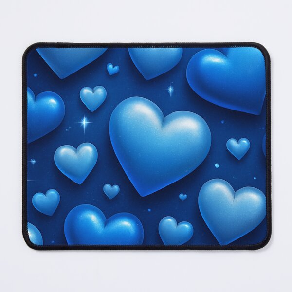 Item preview, Blue Hearts with Shining Stars designed and sold by DigitalGemArt.