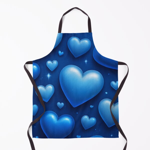 Item preview, Blue Hearts with Shining Stars designed and sold by DigitalGemArt.