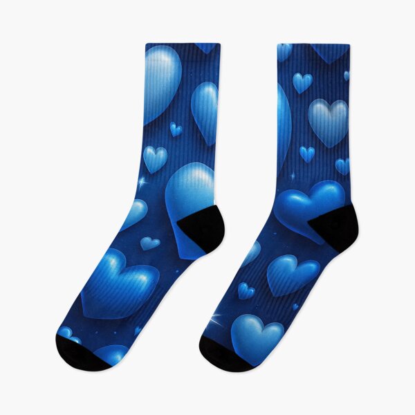Item preview, Blue Hearts with Shining Stars designed and sold by DigitalGemArt.