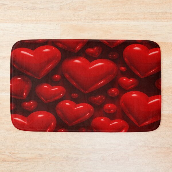 Item preview, Radiant Red Hearts Bubble Pattern designed and sold by DigitalGemArt.