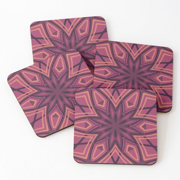 Item preview, Elegant Stylized Snowflakes - brick red designed and sold by Dawn Anthes.