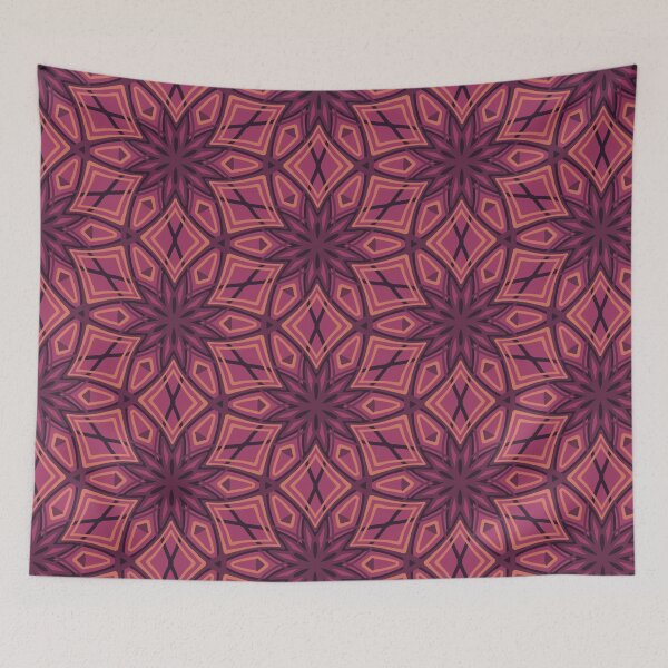 Item preview, Elegant Stylized Snowflakes - brick red designed and sold by Dawn Anthes.