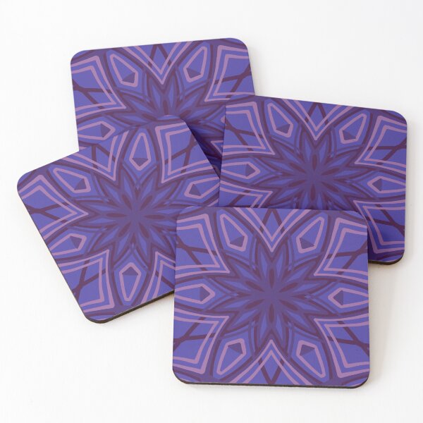 Item preview, Elegant Stylized Snowflakes - dark purple designed and sold by Dawn Anthes.