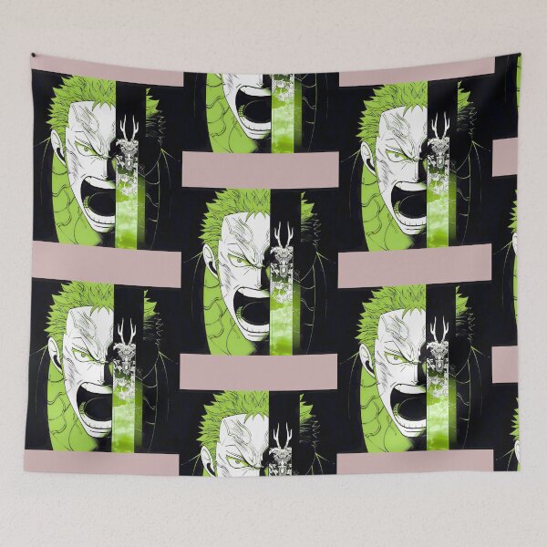 Item preview, Vibrant Green Haired Warrior & Dragon Art designed and sold by LawandaJone4.