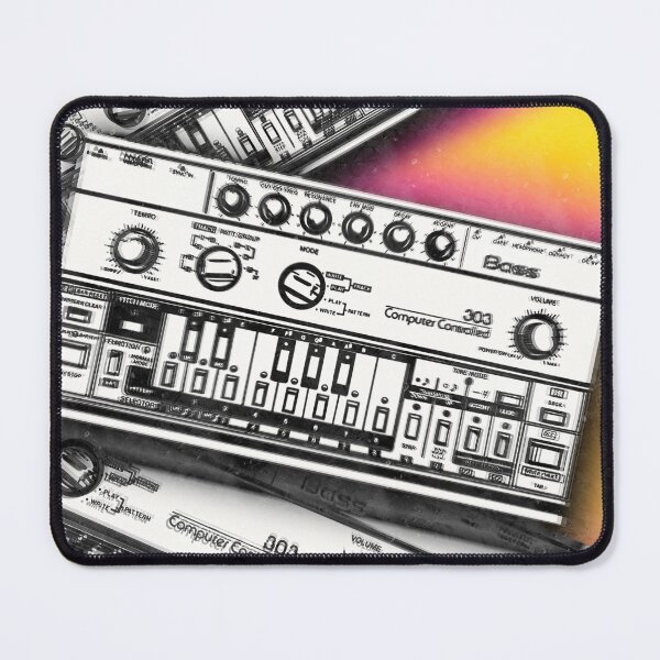 Item preview, Acid House TB-303 – Retro Rave Synth Poster Design designed and sold by MELLOWMONDAY_.