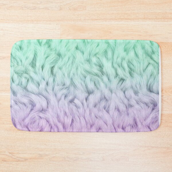 Item preview, Fluffy fur pattern ombre gradient | Pastel pattern mint pink purple designed and sold by Ascooepics.