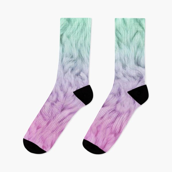 Item preview, Fluffy fur pattern ombre gradient | Pastel pattern mint pink purple designed and sold by Ascooepics.