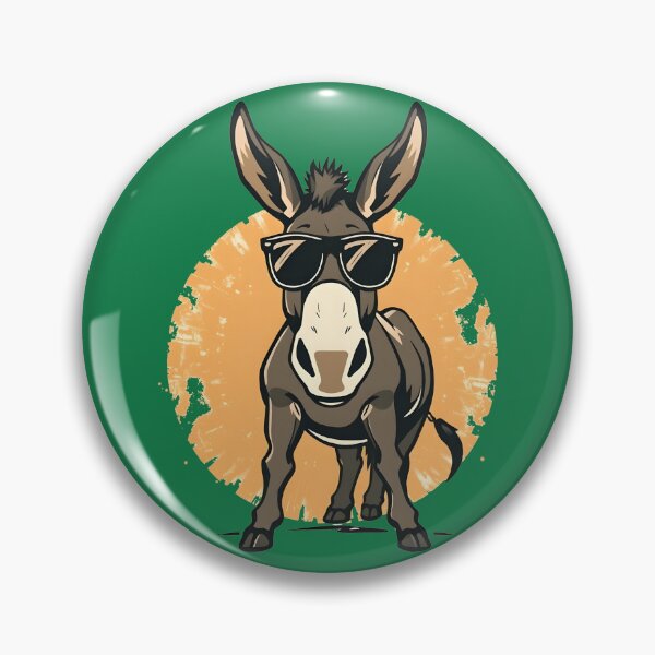 Item preview, Retro Donkey with Sunglasses Funny Farm designed and sold by 95kinimoD.