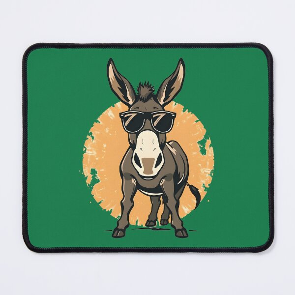 Item preview, Retro Donkey with Sunglasses Funny Farm designed and sold by 95kinimoD.