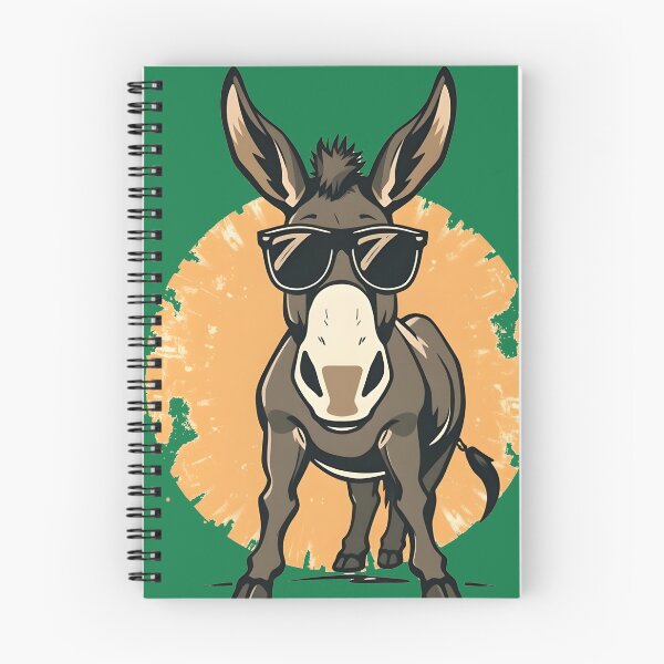 Item preview, Retro Donkey with Sunglasses Funny Farm designed and sold by 95kinimoD.