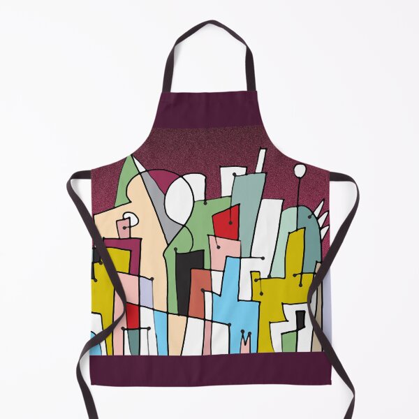 Item preview, Futuristic abstract Jetsonesque cityscape designed and sold by SapienSwag.