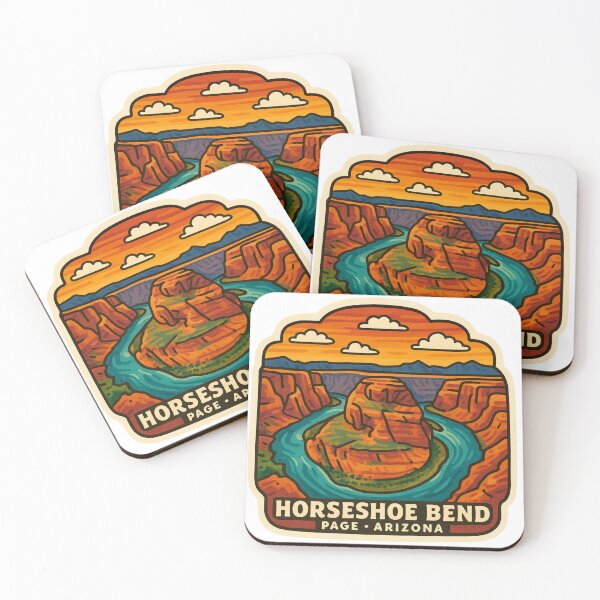 Item preview, Horseshoe Bend, Travel, Arizona, geology, Sticker, southwest designed and sold by BrinaandPops.