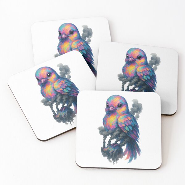 Item preview, Bird & Smoke – Environmental Pollution Awareness Art designed and sold by AddictiveDesign.