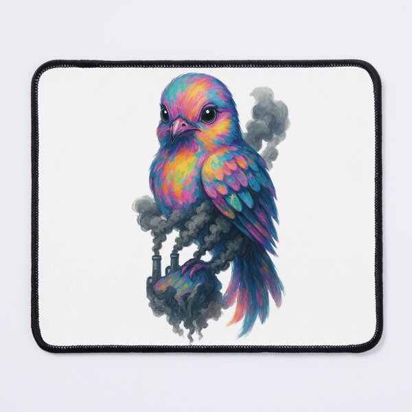 Item preview, Bird & Smoke – Environmental Pollution Awareness Art designed and sold by AddictiveDesign.