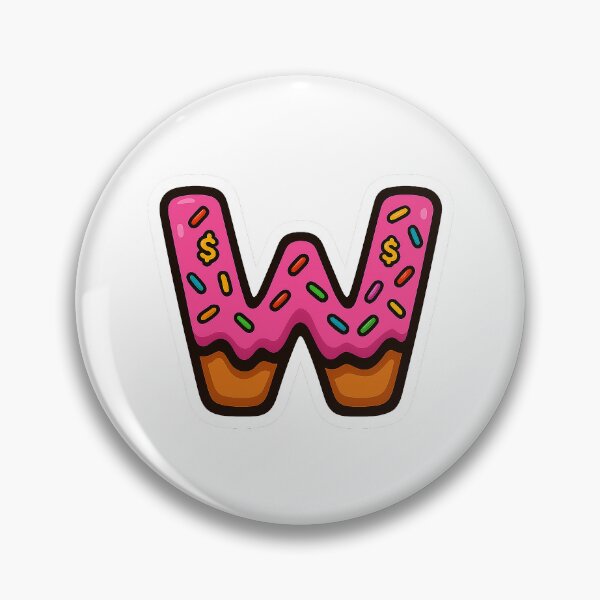 Item preview, Donut Letter W designed and sold by joshuayule.