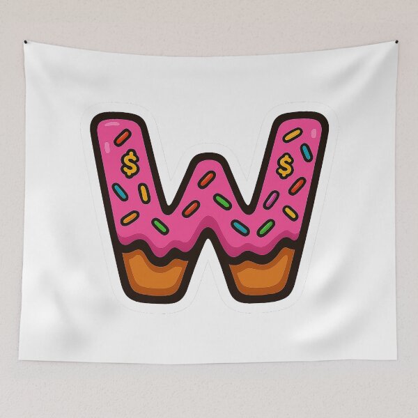 Item preview, Donut Letter W designed and sold by joshuayule.