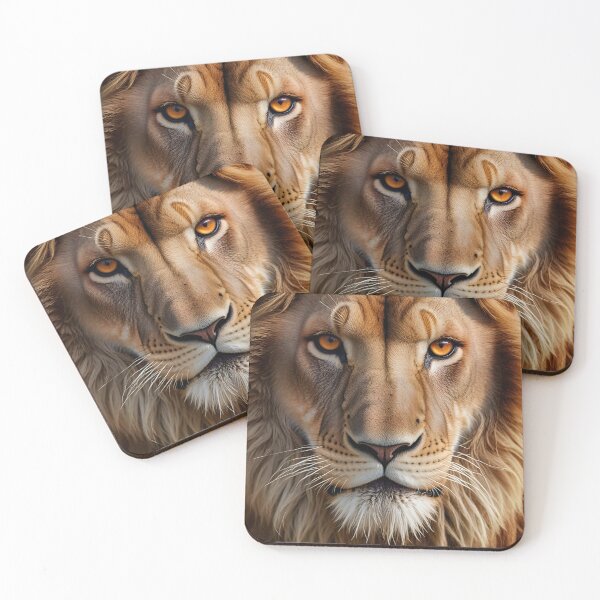 Item preview, Lion Face Portrait designed and sold by QuirkySpark.