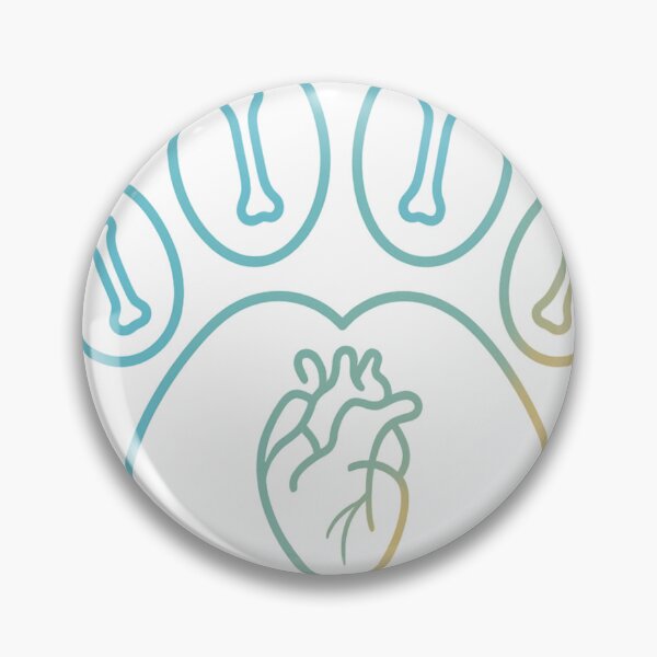 Item preview, Holographic Anatomy Paw – Minimalist Vet Hex-Art Sticker, FSA Eligible Gift designed and sold by TONSNAP.